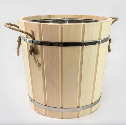 Запарник 12 л липа с нержавеющей вкладкой