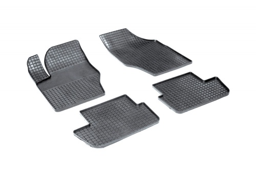 Резиновые коврики салона Сетка для Peugeot 307 2001-2008 Черные
