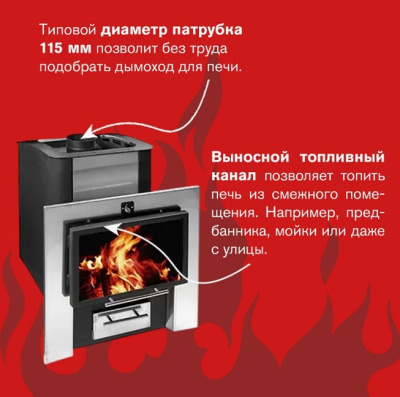 Печь для бани Термофор 26 Плазма антрацит