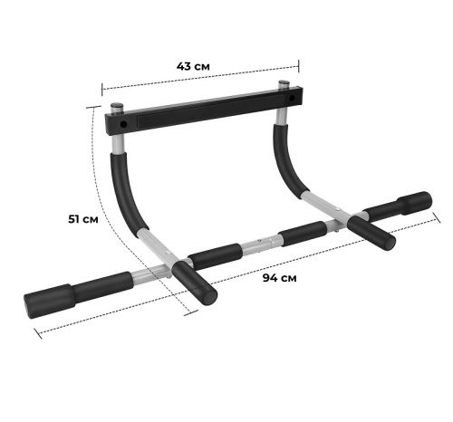 Дверной турник / силовой тренажер DFC 3 в 1