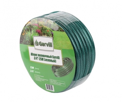Шланг поливочный Garvill 3/4-25М зеленый