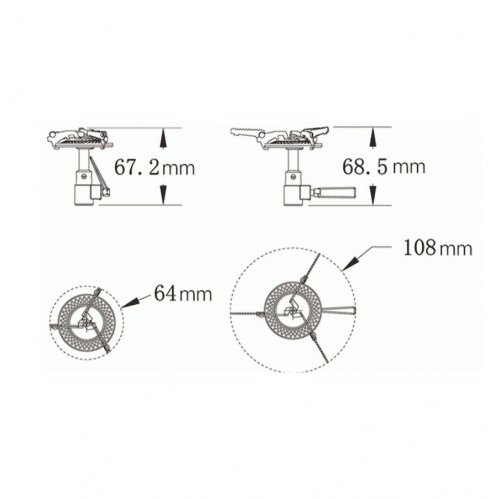 Горелка газовая туристическая Fire-Maple Heat Core / FMS-116