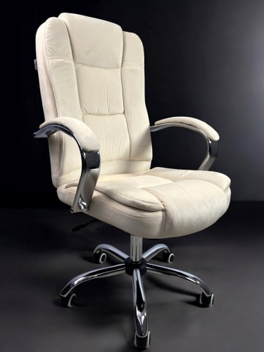 Кресло с регулировкой высоты Calviano Bravo бежевый велюр 