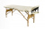 Складной 2-х секционный деревянный массажный стол RS BodyFit кремовый 60 см