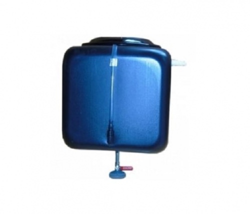 Бак для душа Садко 100 л с ЭВН с пластиковым шаровым краном уровень воды темно-синий