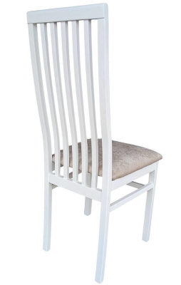 Стул МДК-82.1 Эмаль белая Микровелюр бежевый 