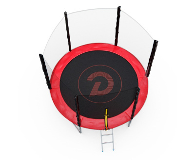 Батут с сеткой DFC PELPO 8ft с лестницей RED