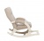 Кресло-качалка Leset Хилл с подножкой слоновая кость Velur V18 Кресло-качалка Leset Хилл с подножкой слоновая кость Velur V18
