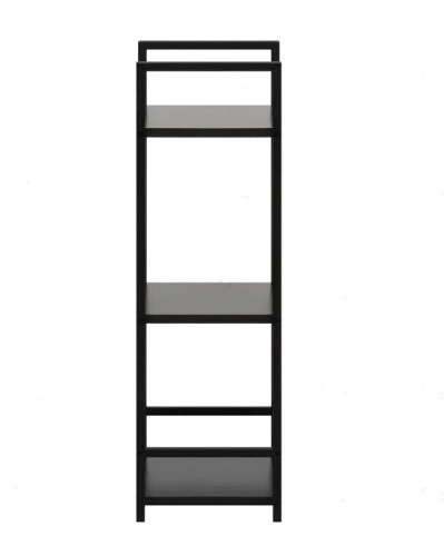 Стеллаж Leset Стилвуд 13 узкий 3 полки черный 
