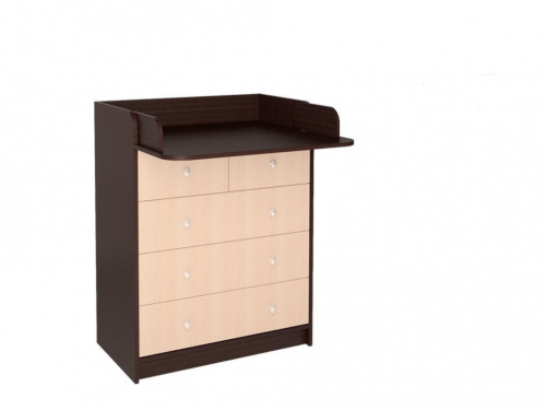 Комод Эльф-10 дуб венге/дуб молочный 