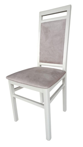 Стул GRAND МДК-191 Эмаль белая Микровелюр бежевый 