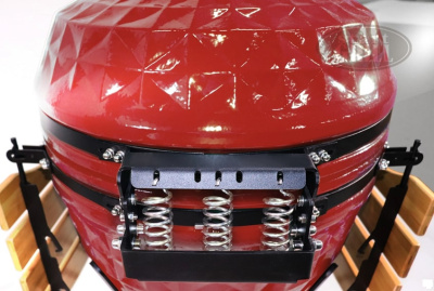 Керамический гриль-барбекю 24 дюйма красный 61 см