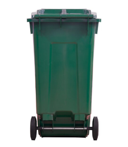 Мусорный контейнер 360л на колесах зеленый