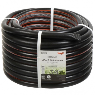 Шланг поливочный Жук Оптима 3/4 3-х слойный бухта 25 м
