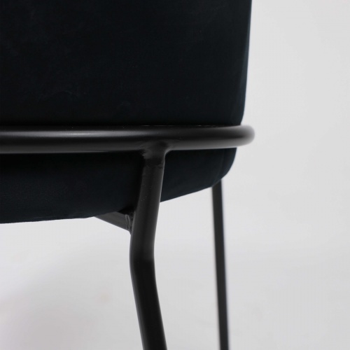Кресло AV 318 черный бархат H-75 черный 
