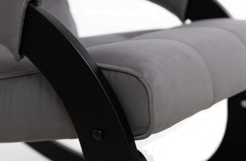 Кресло-качалка Leset Хилл с подножкой венге Velur V32