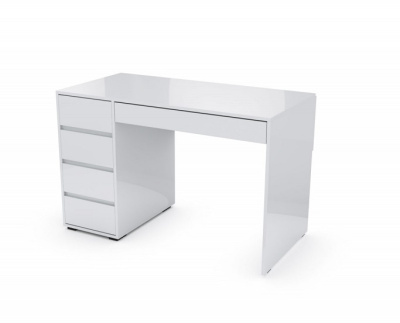 Стол компьютерный SV-МЕБЕЛЬ К №13 Серия 2 Белый глянец 