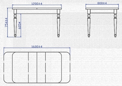 Стол Дионис-01 Dak Oak 