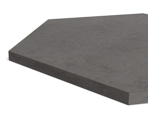 Стол журнальный Sheffilton SHT-TU37/ТТ20 черный муар бетон чикаго темно-серый 