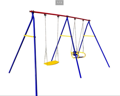 Качели дачные Пионер 2 двойные качели цепные со спинкой + качели цепные