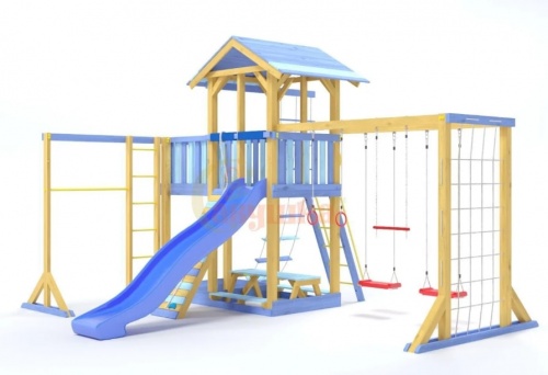Детская спортивная площадка для дачи Савушка 15 Color-2
