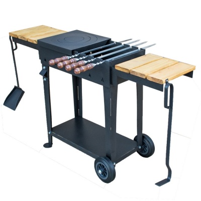 Мангал King Grill В 4мм на колесах