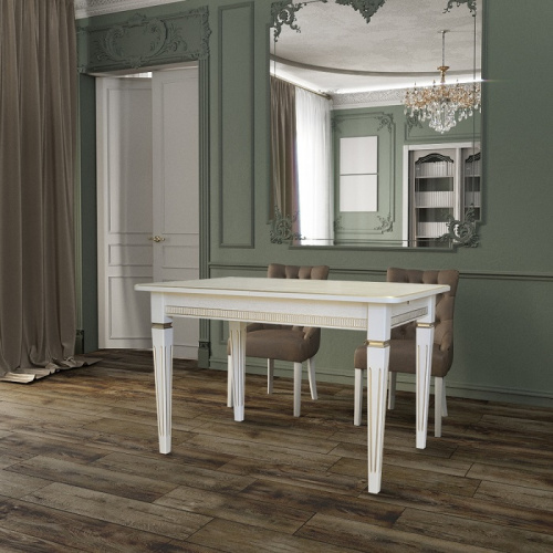 Стол обеденный Васко В 86Н слоновая кость 