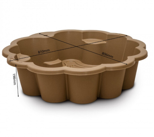 Песочница-бассейн Doloni Цветок с зонтиком 01235/01eco