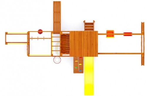Детская спортивная площадка для дачи Савушка Мастер 4 Семейная