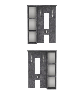 Вешалка настенная Артём-Мебель СН-100.44 бетон спаркс 