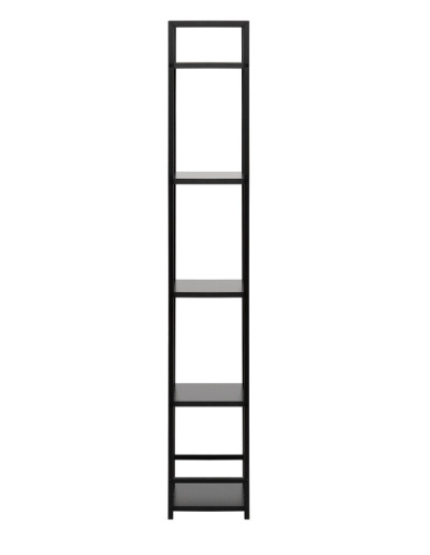 Стеллаж Leset Стилвуд 15 узкий 5 полок черный 
