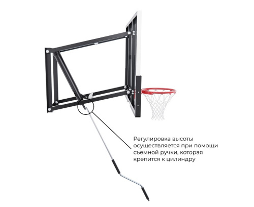 Баскетбольный щит DFC поликарбонат 2,5 мм 120 х 80 см