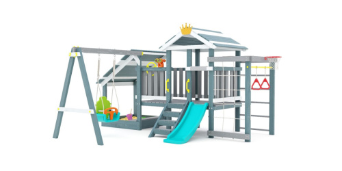Детская спортивная площадка для дачи Савушка Baby Play 12 Индиго