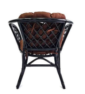 IND Кресло Багама 1 венге подушка коричневая 