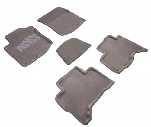 Коврики салона 3D ВОРС Toyota Land Cruiser 150 Prado 2009-13 Серые 