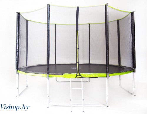 Батут Fitness Trampoline GREEN 12 FT Extreme