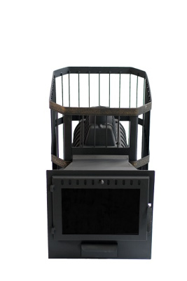 Печь банная Сибирь-20 Панорамная дверца Сетка