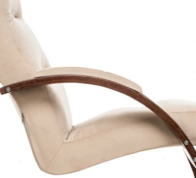 Кресло-качалка Leset Милано орех текстура Velur V18