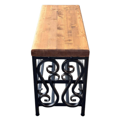 Кованая банкетка МФ-1 бронза 