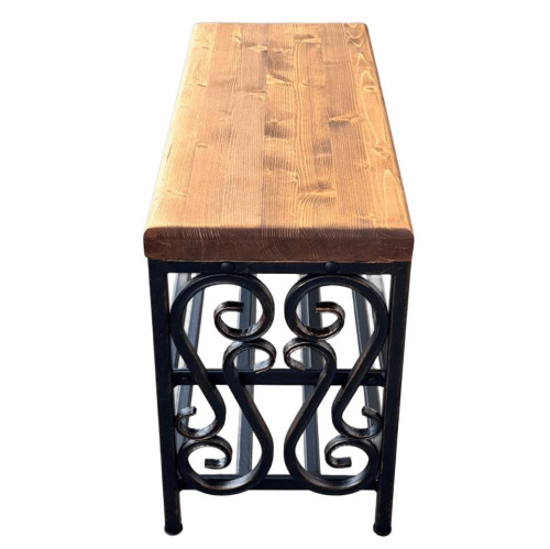 Кованая банкетка МФ-1 бронза 