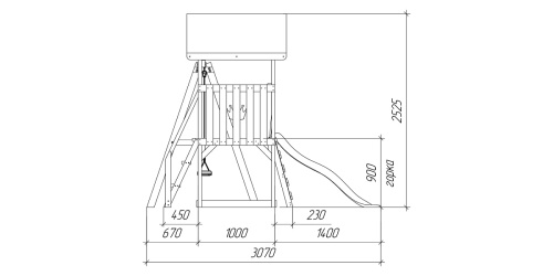 Детская площадка для дачи Савушка TooSun 15 салатовый
