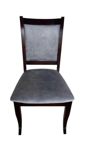 Стул МДК-265 Роми Орех Серый велюр 