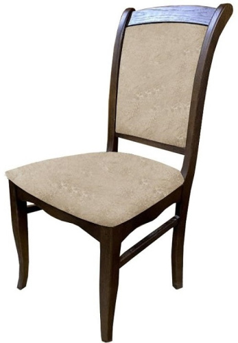 Стул МДК-265 Роми Орех Микровелюр бежевый 