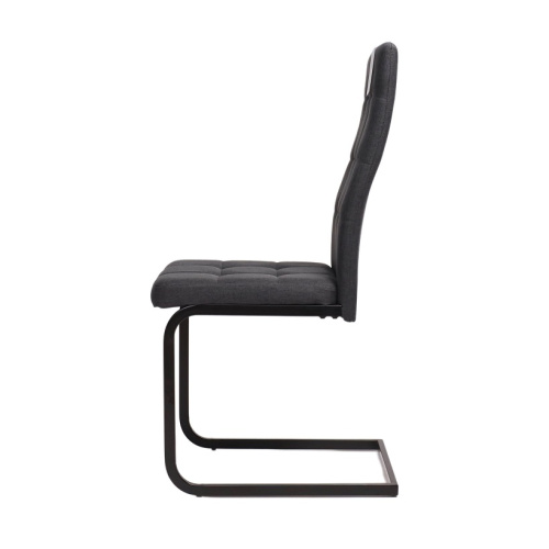 Стул OXFORD темно-серая ткань черный 