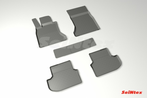 Резиновые коврики салона Сетка для BMW 5 Ser F-10 2013-2017 Черные