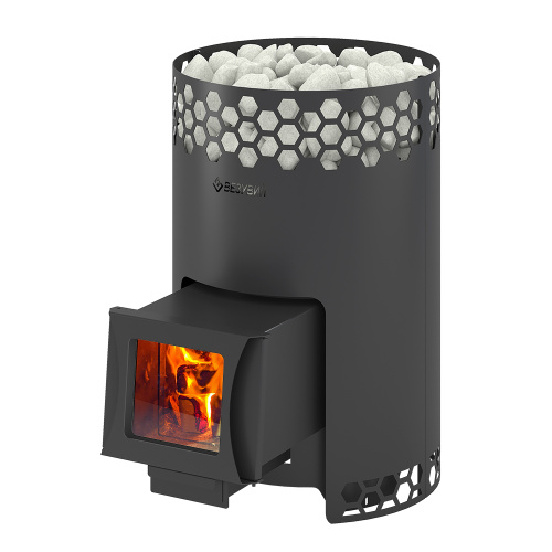 Печь для бани Везувий Чёрная Пчёлка 20 С