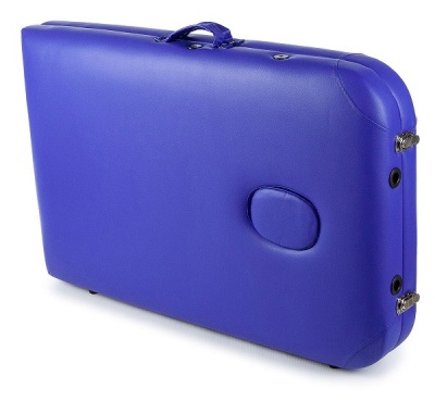 Массажный стол 70 см складной 3-с деревянный синий