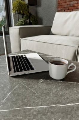 Стол журнальный Овер черный мрамор 