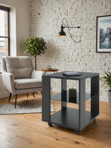 Стол журнальный BeautyStyle 6 венге стекло черное 