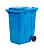 Мусорный контейнер 360л на колесах синий